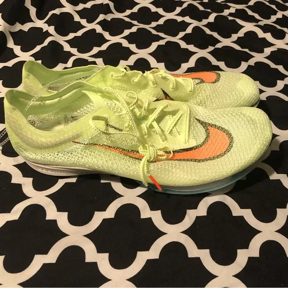 NIKE ZOOM SUPERFLY ELITE 2 Sprinting Spikes CD4382-700 “Barley Volt” Sz 14 Lime